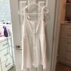 RACHEL White Eyelet Dress